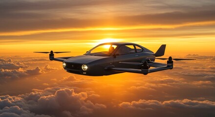 helicopter in sunset