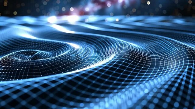 cosmological modeling with abstract gravitational waves and dark matter structures, concept of astrophysical research, space science, technology education