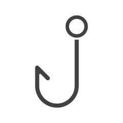 Hook icon vector image. Suitable for mobile apps, web apps and print media.
