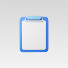 3d Realistic Clipboard icon Vector illustration