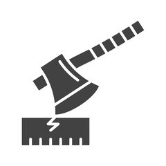 Axe icon vector image. Suitable for mobile apps, web apps and print media.
