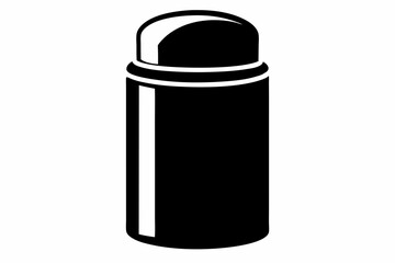 deodorant stick silhouette vector illustration