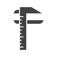 Caliper icon vector image. Suitable for mobile apps, web apps and print media.