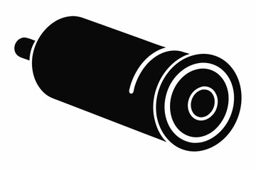 foam roller design silhouette vector illustration