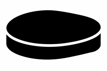 foundation sponge silhouette vector illustration