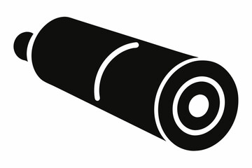 foam roller design silhouette vector illustration