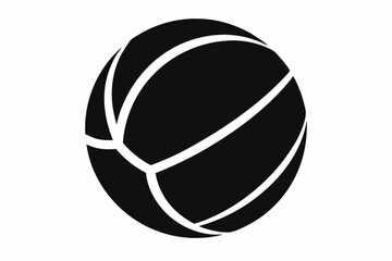 medicine ball silhouette vector illustration