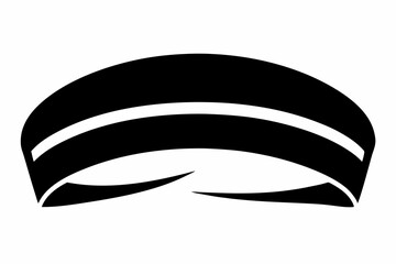 workout headband silhouette vector illustration