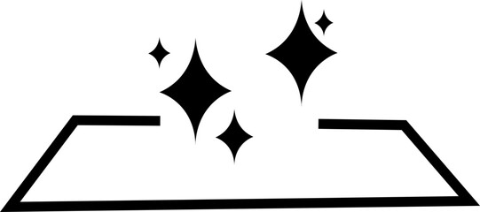 clean surface icon , easy cleaning, for mobile concept and web design. home Clean floor surface icons, Housekeeping symbol. Easy clean logo, label, badge, symbols, banner, on transparent background