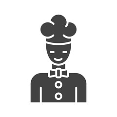 Chef icon vector image. Suitable for mobile apps, web apps and print media.