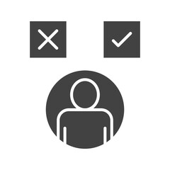 Decision Making icon vector image. Suitable for mobile apps, web apps and print media.