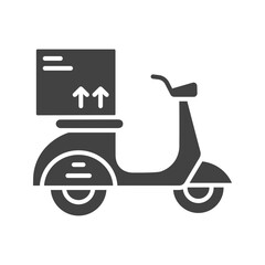 Delivery Bike icon vector image. Suitable for mobile apps, web apps and print media.