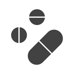 Drug icon vector image. Suitable for mobile apps, web apps and print media.