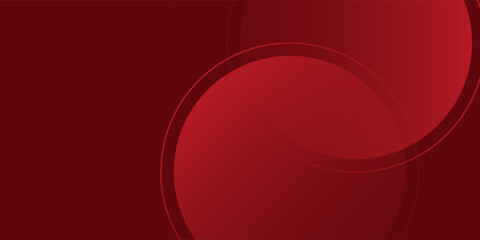 Abstract red background with circles. Applicable for gift card illustration