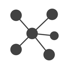 Molecule icon vector image. Suitable for mobile apps, web apps and print media.