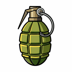 grenade isolated on white