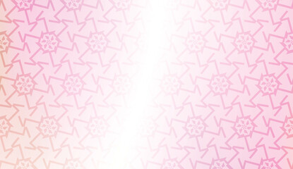 Decorative pattern with geometric ornament. Vector illustration. For fashion print, scrapbooking page, flyer design. Gradient color