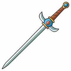 vector illustration of sword