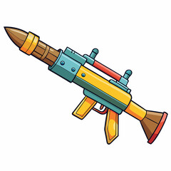 rocket isolated on white