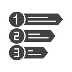 Obraz premium Prioritize icon vector image. Suitable for mobile apps, web apps and print media.