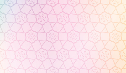 Modern pattern with curved line. Triangles, line, geometric elements. Vector illustration. Design for flyer, wallpaper, presentation, paper. Gradient color