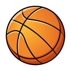 Obraz premium basketball isolated on white