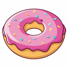 donut isolated on white