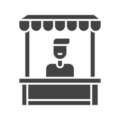 Seller icon vector image. Suitable for mobile apps, web apps and print media.