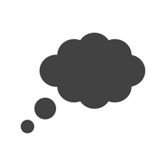 Thought Bubble icon vector image. Suitable for mobile apps, web apps and print media.
