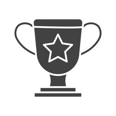 Trophy icon vector image. Suitable for mobile apps, web apps and print media.