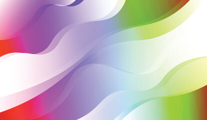 Obraz premium Modern Waves. Futuristic Technology Style Background. For Cover Page, Landing Page, Banner. Vector Illustration with Color Gradient.