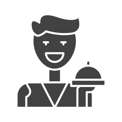 Waiter icon vector image. Suitable for mobile apps, web apps and print media.