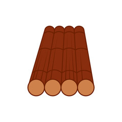 Wooden Raft Float Illustration