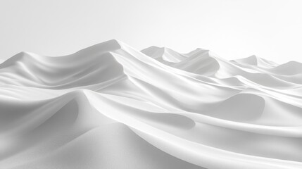 Obraz premium White Sand Dunes Minimalist Desert Landscape