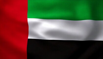 Obraz premium Bandera de los Emiratos Árabes Unidos