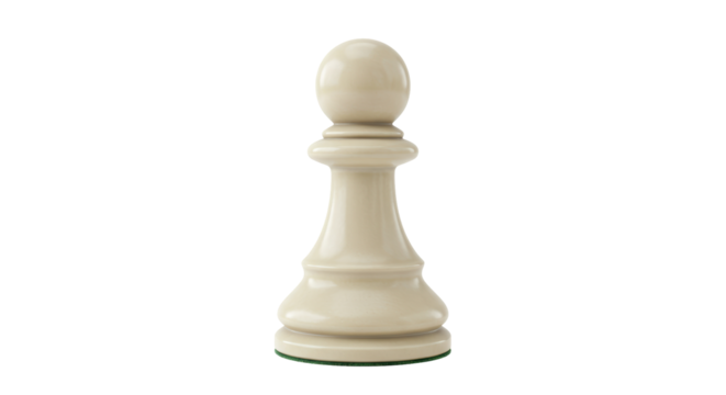 Isolated Chess Pawn Piece