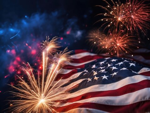 Celebrating Flag Day and Independence Day – AI-Generated Artwork - Powered by Adobe