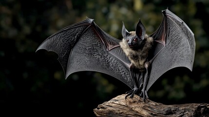 Obraz premium Bats in action majestic creatures of the night forest habitat wildlife photography natural environment close-up view
