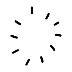 Hand draw elements icon vector. Sun hand draw illustration sign. sunrise or sunset symbol or logo.