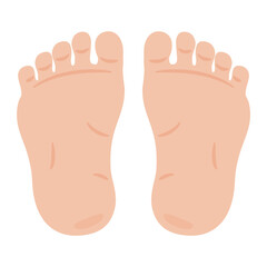 両足裏のイラスト
