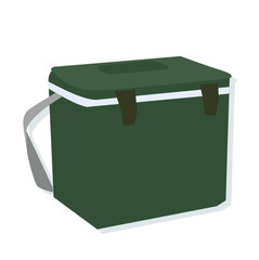 cooler box. vector illustration.Cooler boxes. Summer ice bag camping beach picnic, 