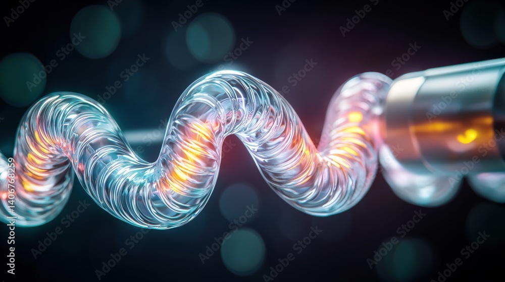 Poster innovative technology event advanced electrical waveform generation science lab high-tech visuals cl