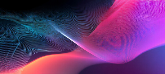 Obraz premium wavy lines create a vibrant, abstract background full of movement background banner lines full of color background banner lines full of color