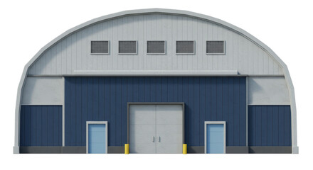 Fototapeta premium Isolated Warehouse with Big Door
