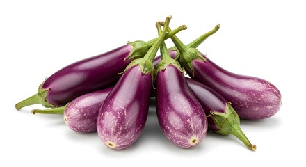 Thai eggplants isolated on white background