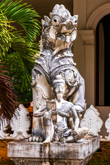 Antique Buddha statues Wat Pha Lat temple Chiang Mai Thailand.