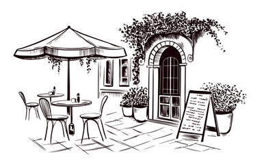 City cafe in the Paris
