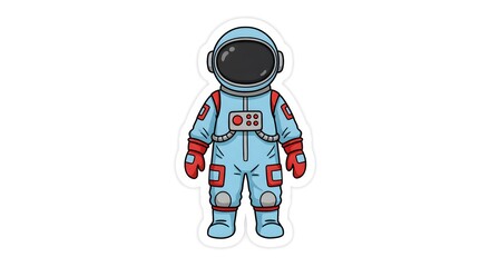 Cartoon Astronaut Illustration