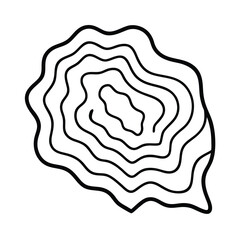 Vector wax seal symbolizing cerebral intellect