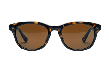 Stylish sunglasses with tortoiseshell frame and brown lenses for sunny outdoor activities